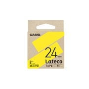 Latecoテープ 24mm幅 黄に黒文字 XB-24YW
