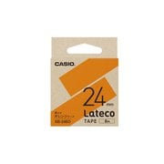 Latecoテープ 24mm幅 オレンジに黒文字 XB-24EO