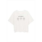 抱かれたい男1位に脅されています。 NYANS Tシャツ Mサイズ 白 [キャラクターグッズ]