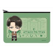 進撃の巨人 フラットポーチ リヴァイ [キャラクターグッズ]