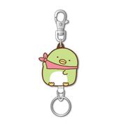 すみっコぐらし ラバーリールキーホルダー B：ぺんぎん？ [キャラクターグッズ]