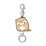 すみっコぐらし ラバーリールキーホルダー F：かわうそ [キャラクターグッズ]