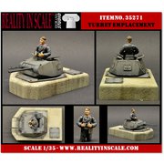 35271 1/35 WWII ドイツ軍トーチカに転用されたII号戦車砲塔 上半身フィギュア1体付 [ディテールアップパーツ]