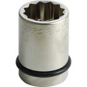 8NR-33L ナットランナー用ロングソケット 差込25.4mm 対辺33mm