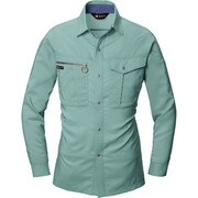 9023-1-L 長袖シャツ アースグリーン