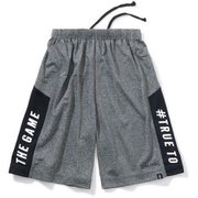 SJP201650 [ジュニアプラクティスパンツ サイドプリント ヘザーチャコール 160cm]