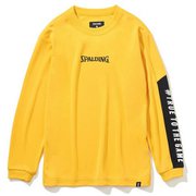 SJT201640 [ジュニアロングスリーブTシャツ スリーブプリント ゴールド 150cm]