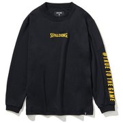 SJT201640 [ジュニアロングスリーブTシャツ スリーブプリント ブラック 130cm]