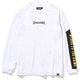 SJT201640 [ジュニアロングスリーブTシャツ スリーブプリント ホワイト 150cm]