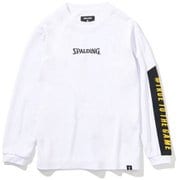 SJT201640 [ジュニアロングスリーブTシャツ スリーブプリント ホワイト 150cm]