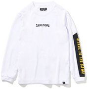 SJT201640 [ジュニアロングスリーブTシャツ スリーブプリント ホワイト 160cm]