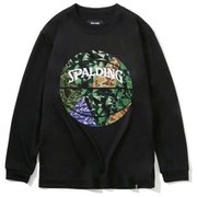 SJT201680 [ジュニアロングスリーブTシャツ ミックスカモボール ブラック 140cm]