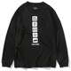 SJT201750 [ジュニアロングスリーブTシャツ バスケットボールアイコン ブラック 130cm]