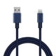 USB Type-A to Lightningケーブル 耐久仕様 MFI認証 アルミコネクタ 1.0m ブルー MPA-UALPS10BU