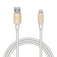 USB Type-A to Lightningケーブル 耐久仕様 MFI認証 アルミコネクタ 1.0m ゴールド MPA-UALPS10GD