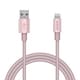 USB Type-A to Lightningケーブル 耐久仕様 MFI認証 アルミコネクタ 1.0m ピンク MPA-UALPS10PN