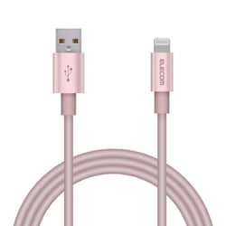 USB Type-A to Lightningケーブル 耐久仕様 MFI認証 アルミコネクタ 1.0m ピンク MPA-UALPS10PN
