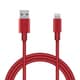 USB Type-A to Lightningケーブル 耐久仕様 MFI認証 アルミコネクタ 1.0m レッド MPA-UALPS10RD