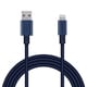 USB Type-A to Lightningケーブル 耐久仕様 MFI認証 アルミコネクタ 2.0m ブルー MPA-UALPS20BU