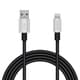 USB Type-A to Lightningケーブル 耐久仕様 MFI認証 アルミコネクタ 2.0m グレー MPA-UALPS20GY