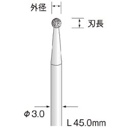 AD5901 電着CBNバー #600 φ0.8