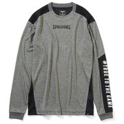 SMT201040 [ロングスリーブTシャツ スリーブプリント ヘザーチャコール XXLサイズ]