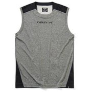SMT201050 [ノースリーブTシャツ バックプリント ヘザーチャコール Lサイズ]