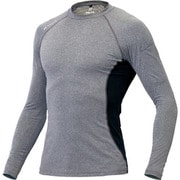 AZ10610-104-L [冷感プリントコンプレスフィット長袖シャツ 杢グレー L]
