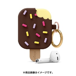 elago エラゴ ICE CREAM for AirPods/AirPods 2nd Charging/AirPods 2nd Wireless Dark Brown EL_APACSSCIE_BR