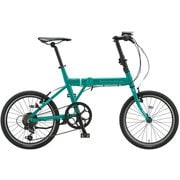折りたたみ自転車 CYLVA F6F 20サイズ E.Xコバルトグリーン LF6F21 1B15XD0