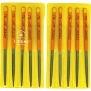 DE010-03 ツボサン 組ヤスリ 10本組 楕円 細目