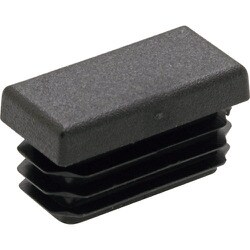 パイプ用エンドキャップ 1袋（2個入り） PEC-R60X50-BK