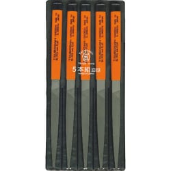 SH005-04 ツボサン 組ヤスリ 5本組 先細 油目