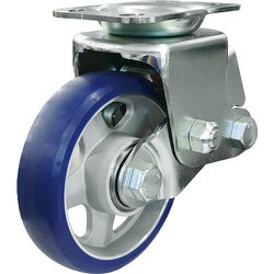 SKY-2R200APU-A-2 プレミアムウレタン衝撃吸収キャスター200径固定取付A仕様基準荷重200kg