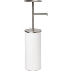 ポータルー トイレットペーパースタンド ホワイト/ニッケル 21012487670