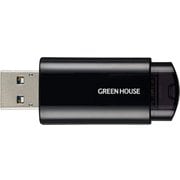 USBメモリー USB3.2 Gen1対応 キャップ不要ノック式 64GB ブラック GH-UFY3ED64GBK