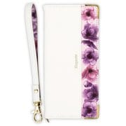 BL-XP10-201WH [Xperia 10 II 用 Elegante（エレガンテ） フラワー 手帳型ケース ホワイト]