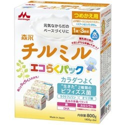 森永チルミル エコらくパックつめかえ400g×18袋（9箱分）