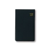 2021年1月始まり Appoint(アポイント) 1ヶ月横罫 縦開き 薄型 手帳(ミニ)サイズ ブラック E1301