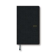 2021年1月始まり Appoint（アポイント） 1ヶ月ブロック 日曜始まり 薄型 手帳サイズ ブラック E1643