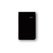 2021年1月始まり Appoint(アポイント) 大きな文字シリーズ 1ヶ月ホリゾンタル 縦開き 薄型 手帳(ミニ)サイズ ブラック E8302