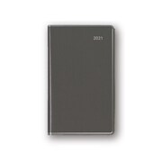2021年1月始まり Appoint（アポイント） 大きな文字シリーズ 1週間＋横罫 手帳サイズ グレー E8309