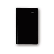 2021年1月始まり Appoint(アポイント) 大きな文字シリーズ 1週間+横罫 手帳サイズ ブラック E8311
