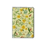 2021年1月始まり MILL(ミル) 1ヶ月ブロック 日曜始まり 薄型 FLOWER A6 イエロー E7566
