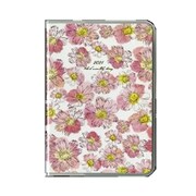 2021年1月始まり MILL（ミル） 1ヶ月ブロック 日曜始まり 薄型 FLOWER B6 ピンク E7568