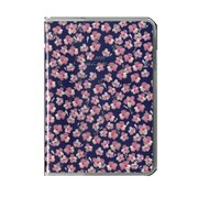 2021年1月始まり MILL(ミル) 1ヶ月ブロック 日曜始まり 薄型 FLOWER B6 ネイビー×ピンク E7571