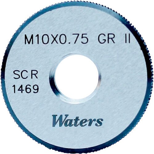 WATERS メートルねじ工作用リングゲージ(旧JIS) WGRWR2M9X1.0-