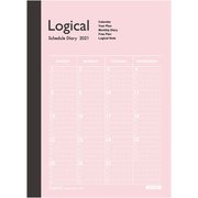 ロジカルダイアリー 2021月間ノートタイプA A6 ピンク NS-A602-21AP