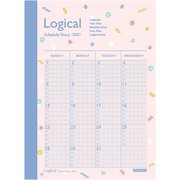 ロジカルダイアリー 2021月間ノートタイプA A6 ポップ NS-A602-21AS2