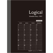 ロジカルダイアリー 2021月間ノートタイプB A6 ブラック NS-A602-21BD
